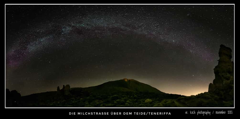Teide mit Milchstraße