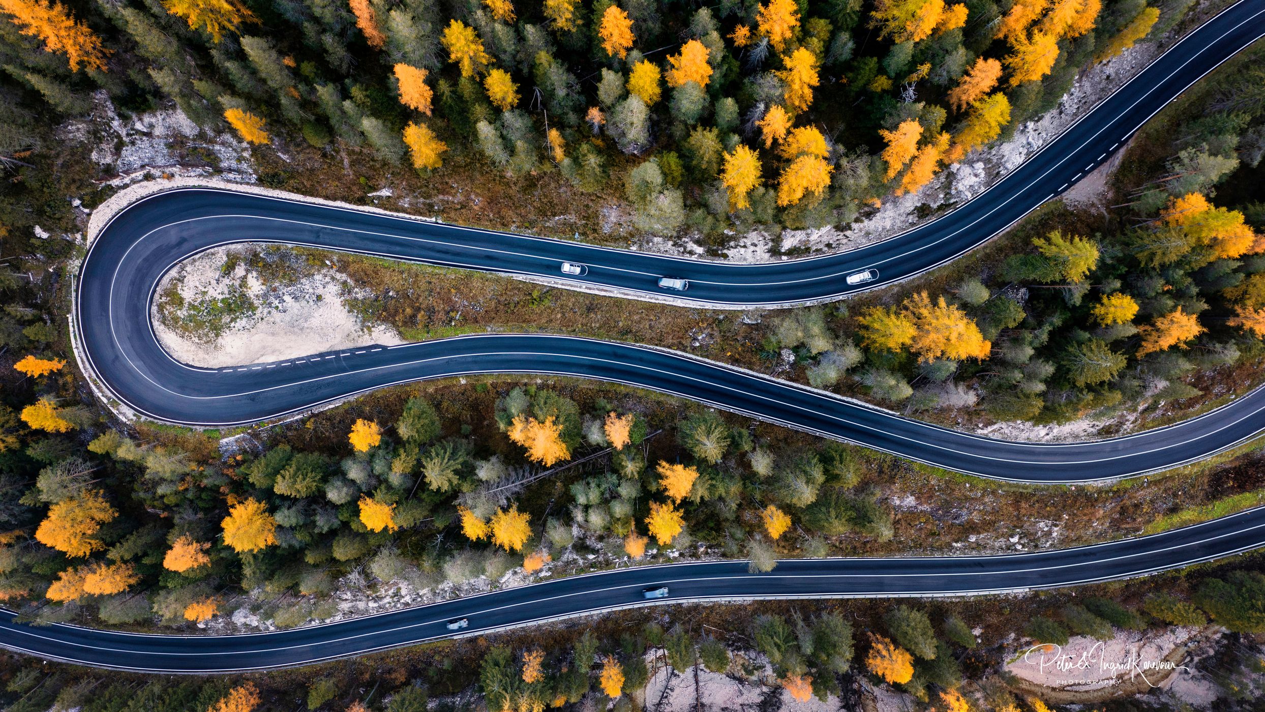 The hairpin bend, Italy