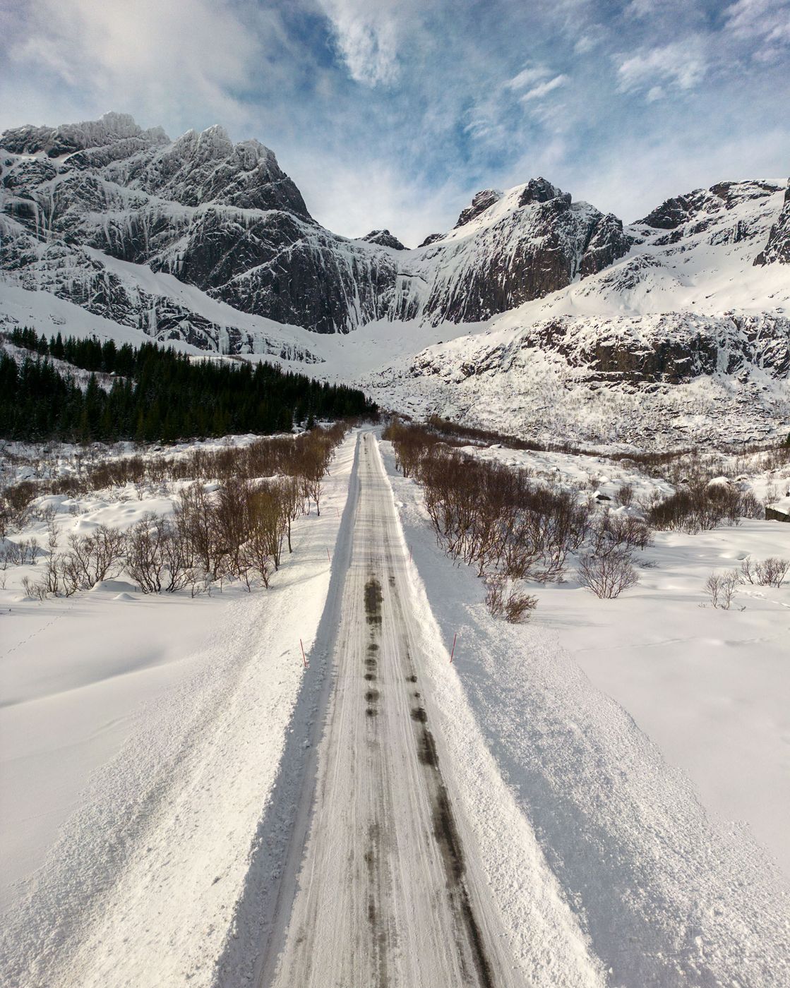 Road to Nusfjord, Lofoten, Norway