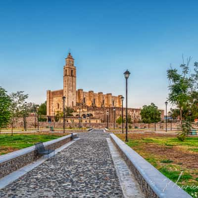 The temple and the former monastery, Mexico