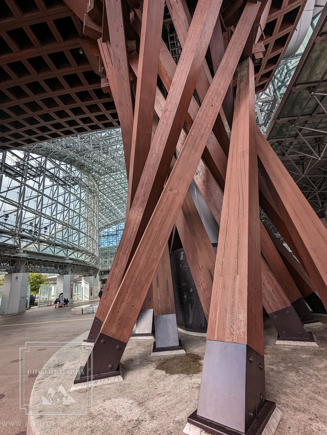 TsuzumiGate at JR Kanazawa Station East entrance, Japan