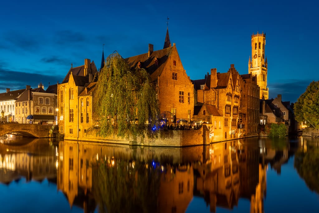 Typical view of Bruges, Belgium