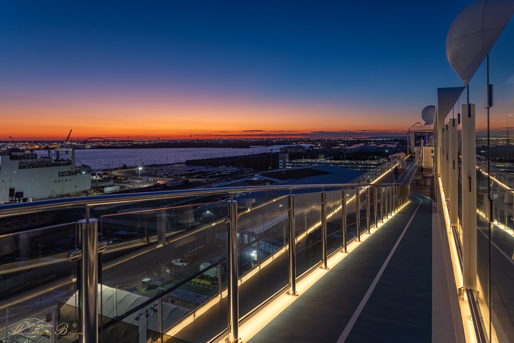 View from the Cape Liberty Cruise Port, USA