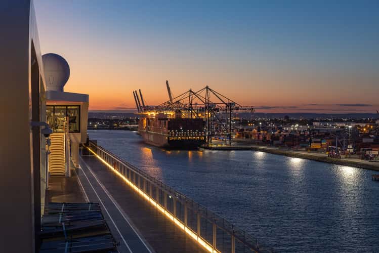 View from the Cape Liberty Cruise Port