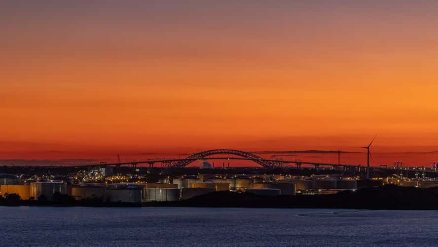 View from the Cape Liberty Cruise Port