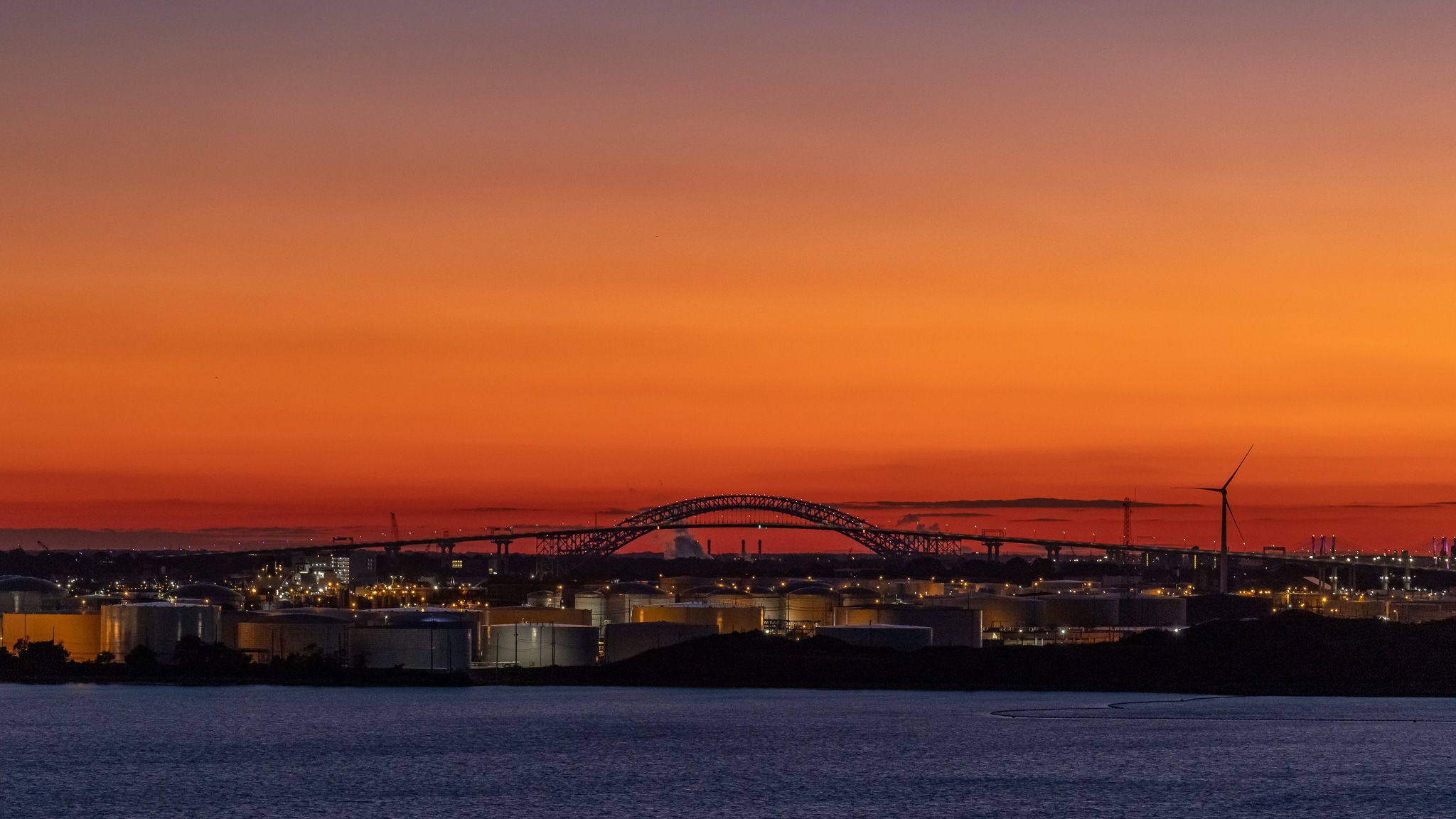 View from the Cape Liberty Cruise Port, USA