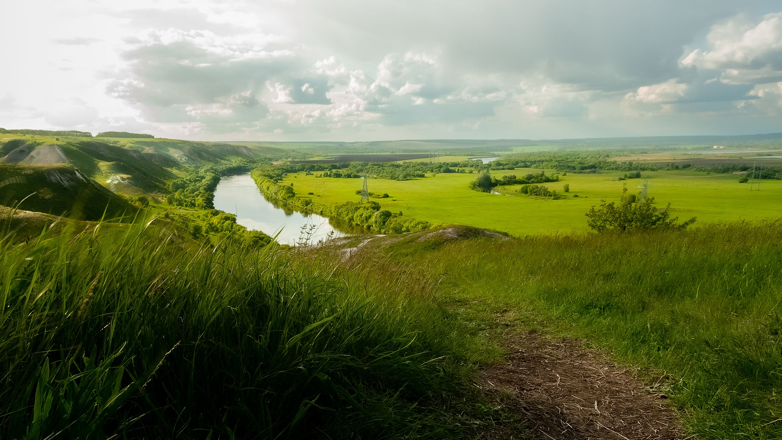 View of the Don River from the mountain Ostroy Borok, Russian Federation
