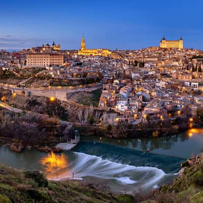 View of Toledo from Mirador del Valle, Spain