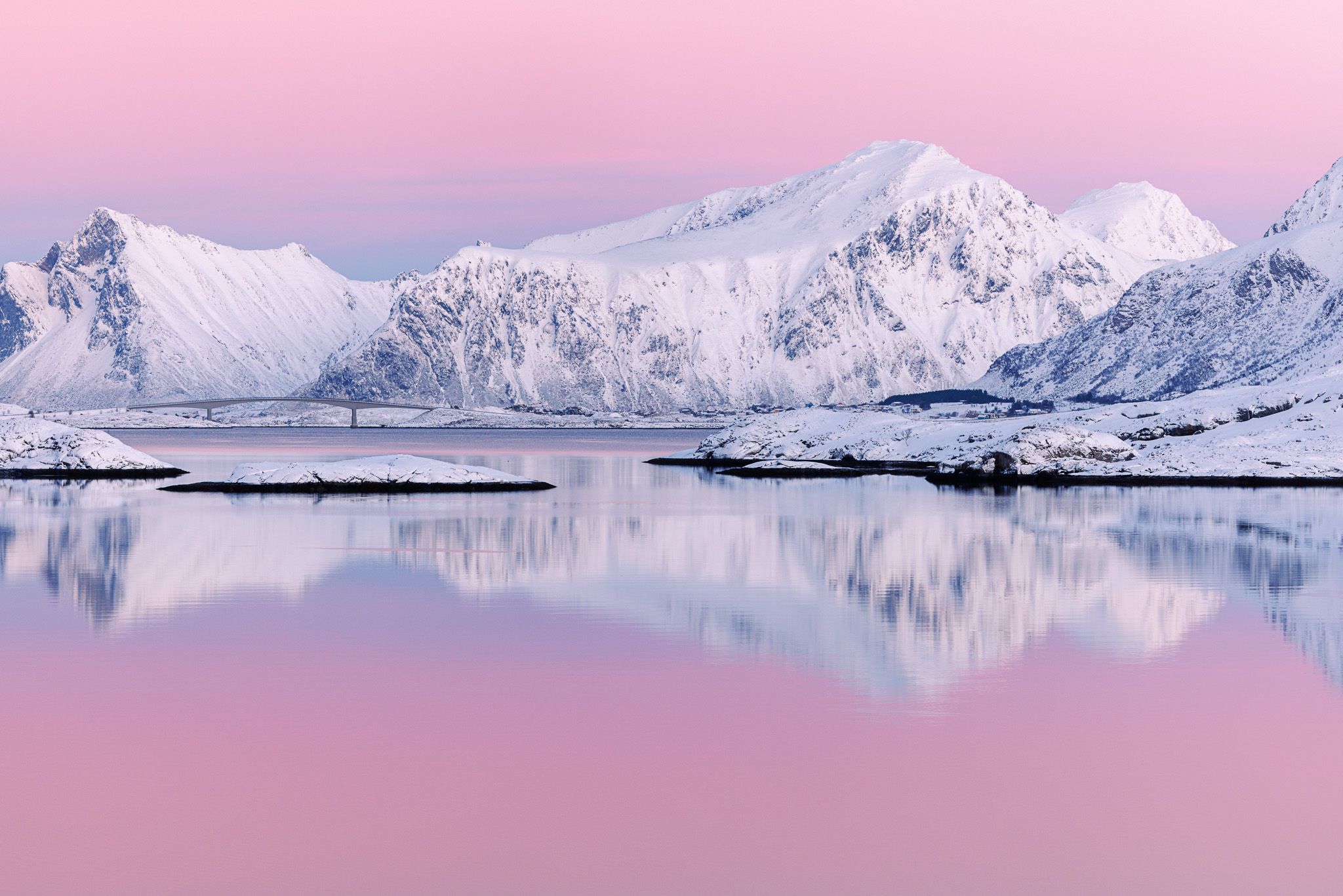 View on the way to Krystad, Lofoten, Norway