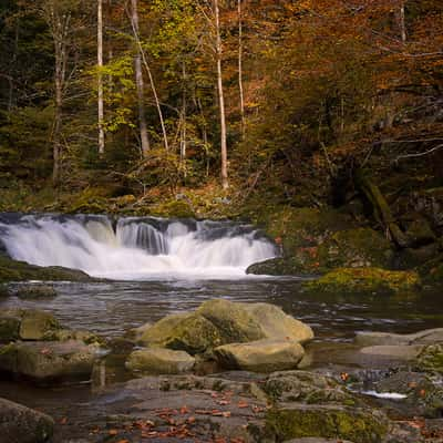 Waterfall at the Wolfsteiner Ohe, Germany