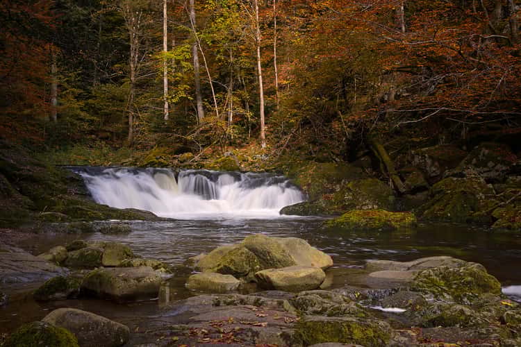 Waterfall at the Wolfsteiner Ohe