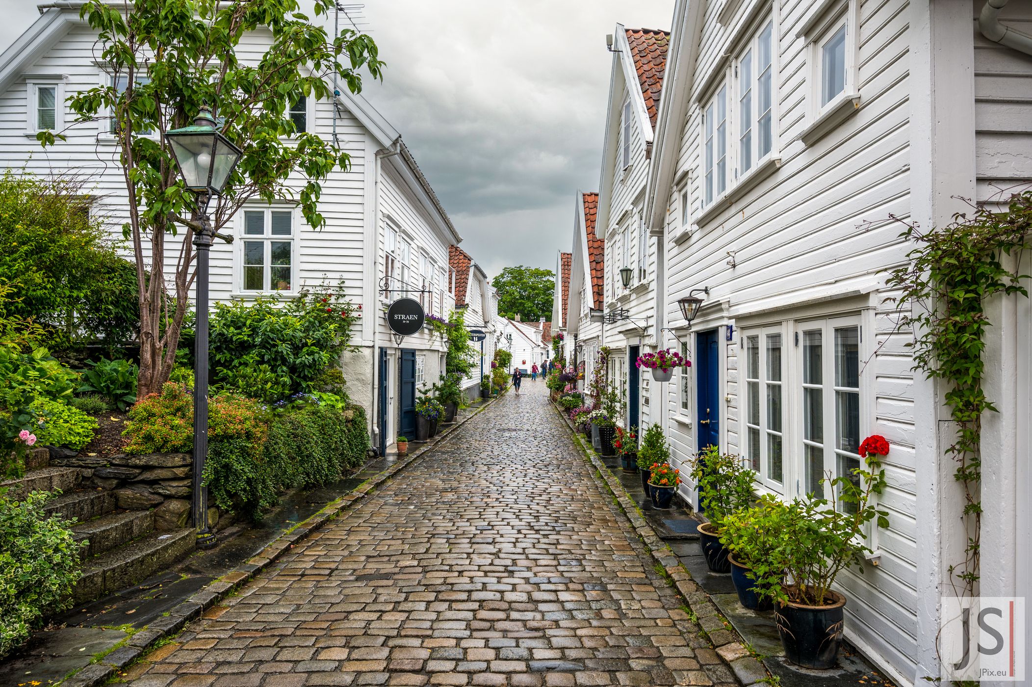 White Houses in Stavanger, Norway