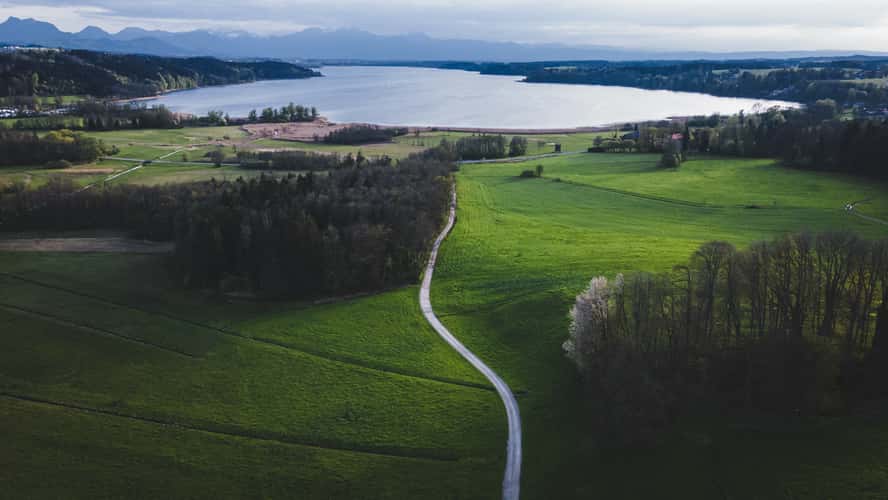 Aussichtsplattform (Viewing platform) Simssee