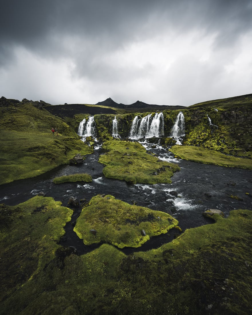 Blafjallafoss, Icelandic Highlands, Iceland