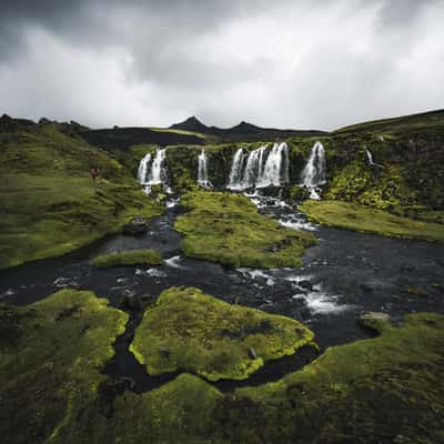 Blafjallafoss, Icelandic Highlands, Iceland