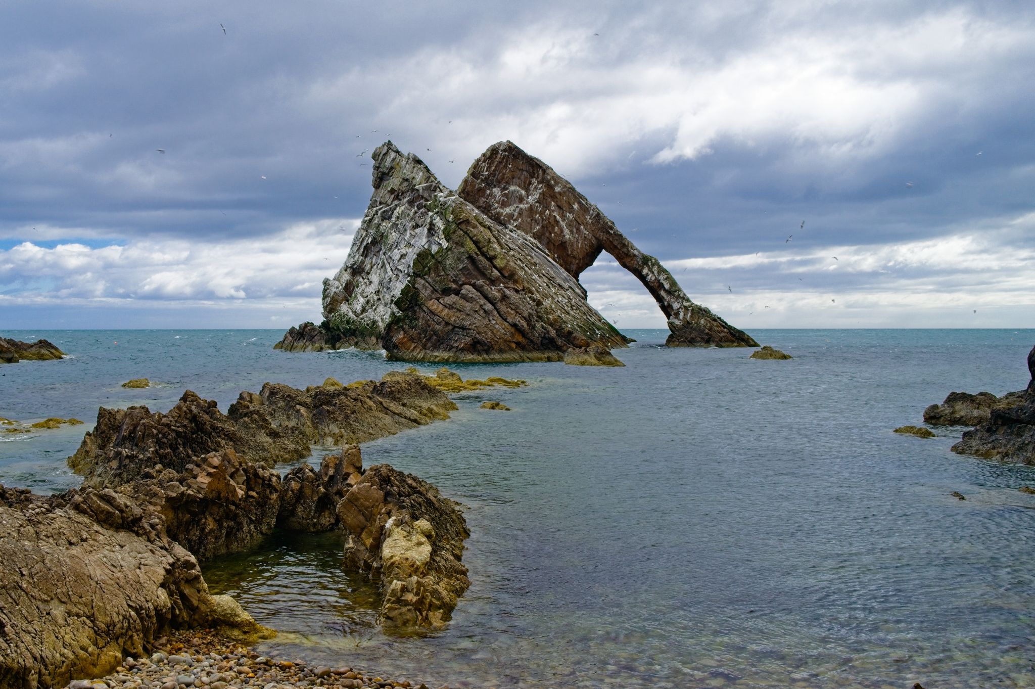Bow Fiddle Rock, Scotland, United Kingdom