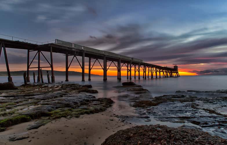Catherine Hill Bay jetty sunrise New South Wales