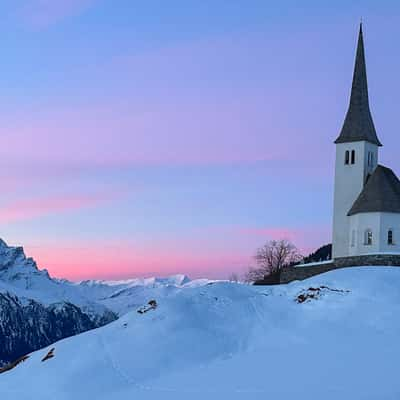 Church in Tenna/GR, Switzerland