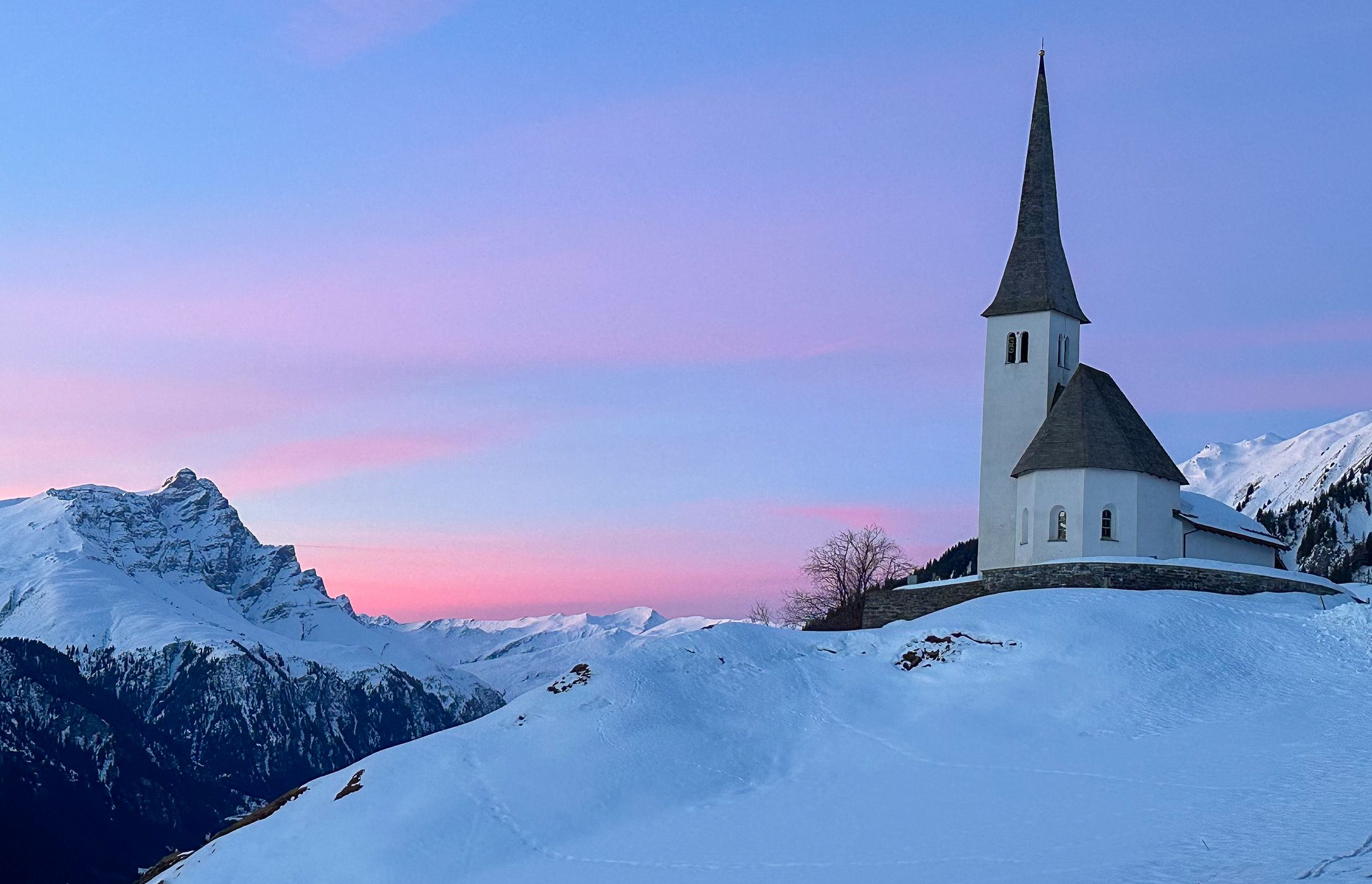Church in Tenna/GR, Switzerland