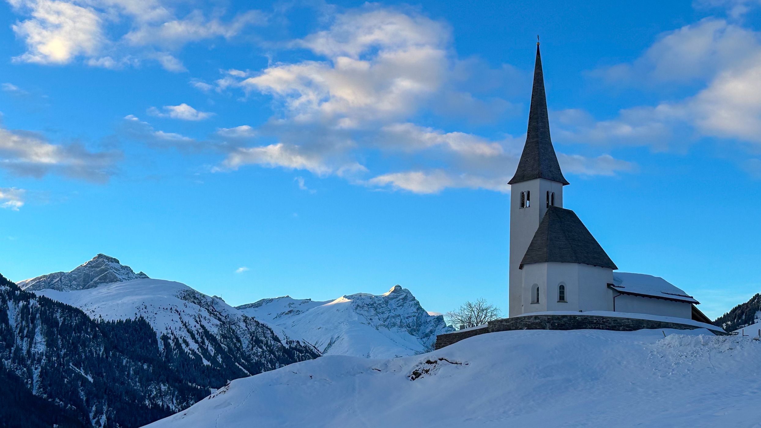 Church in Tenna/GR, Switzerland