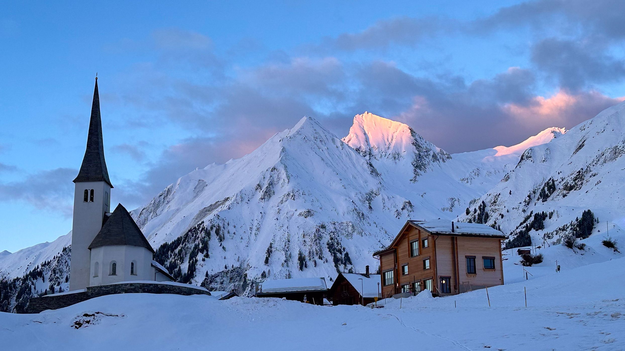 Church in Tenna/GR, Switzerland