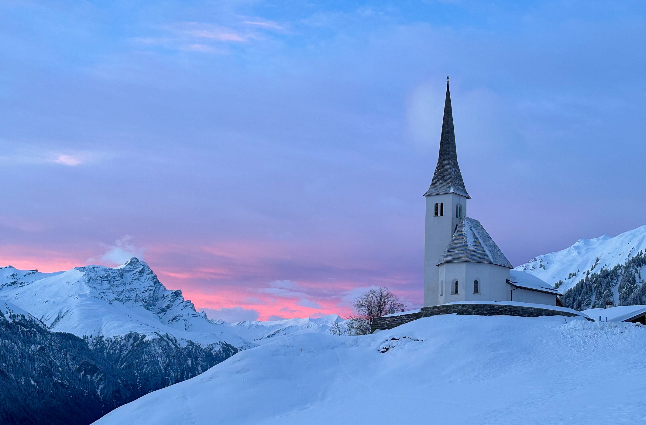 Church in Tenna/GR, Switzerland
