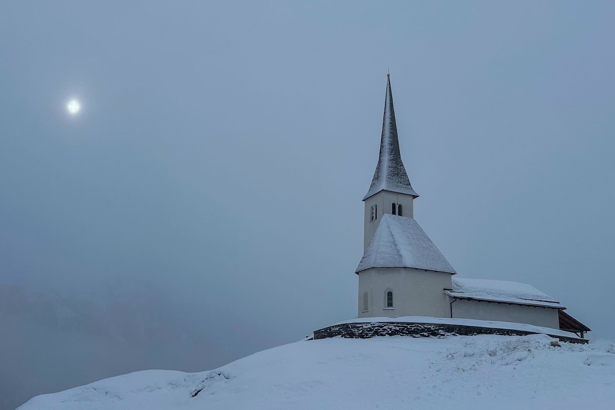 Church in Tenna/GR, Switzerland