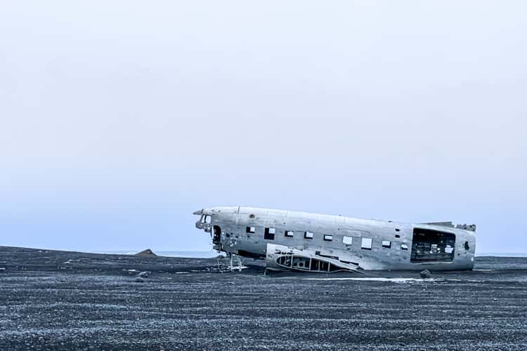 Solheimasandur Plance Wreck from the side
