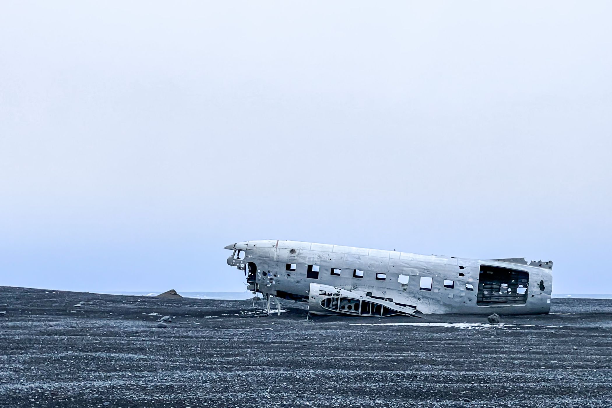 Solheimasandur Plance Wreck from the side, Iceland