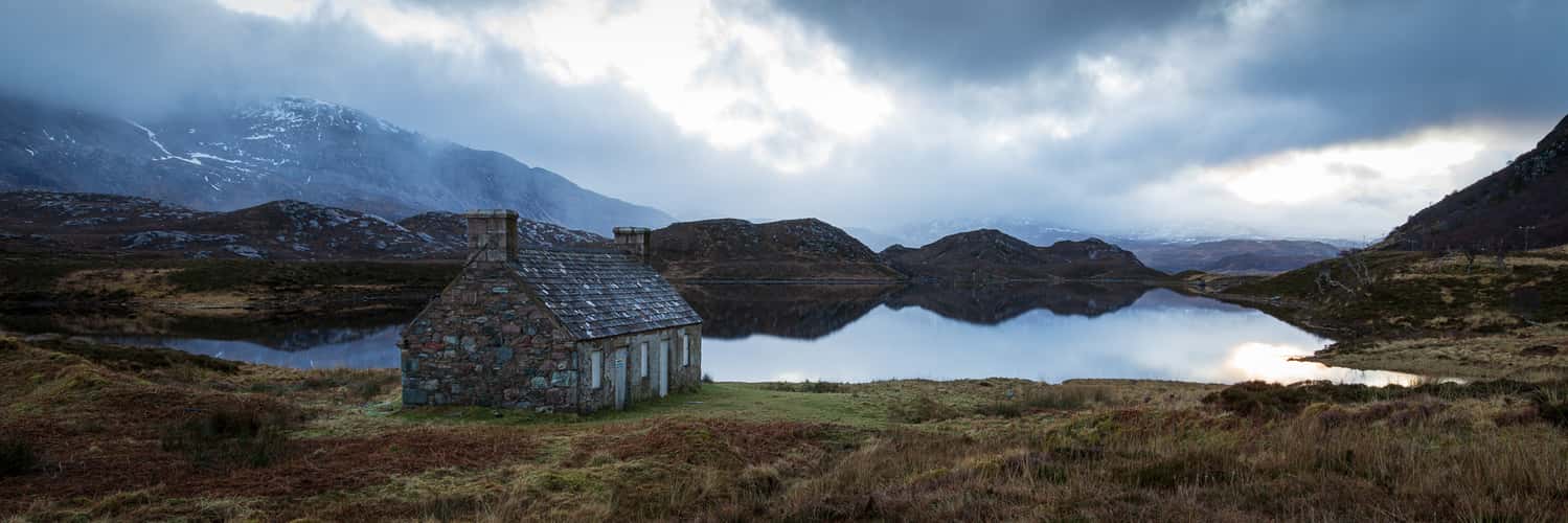Fishing Bothy at Loch Stack, Scotland
