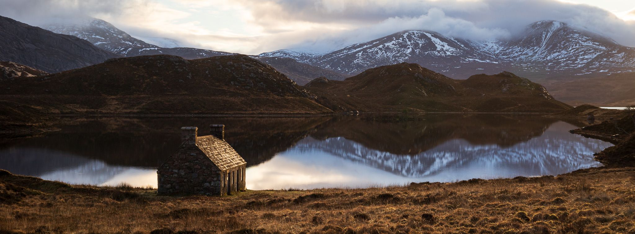 Fishing Bothy at Loch Stack, Scotland, United Kingdom