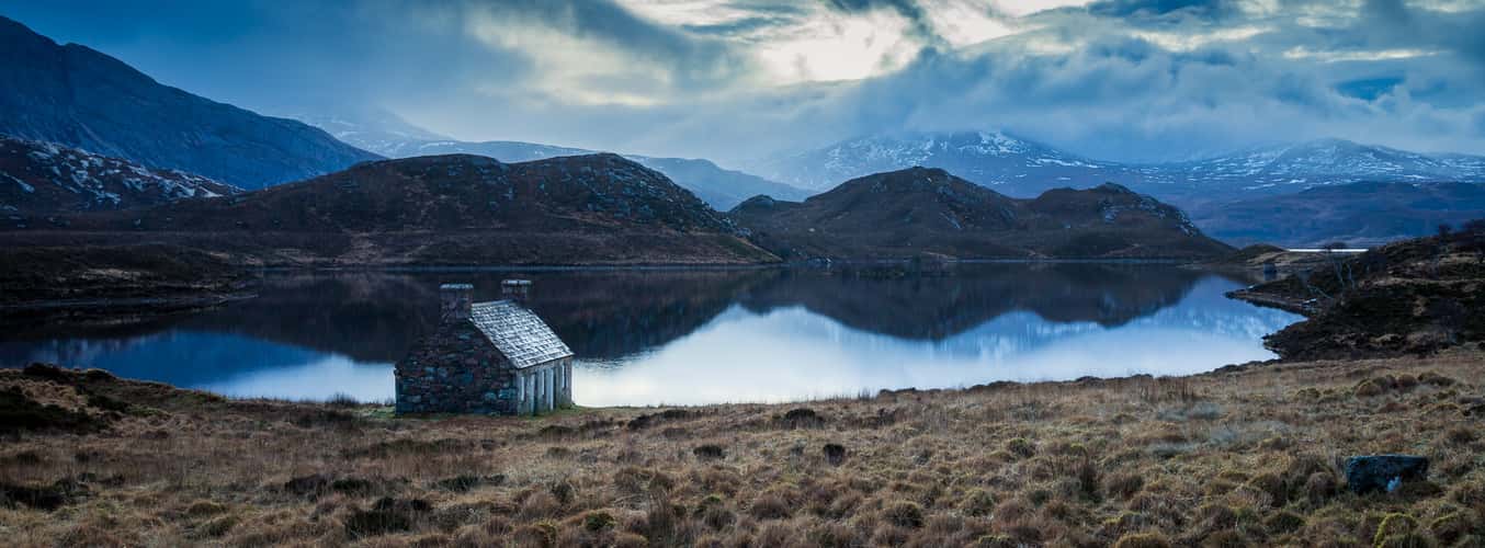 Fishing Bothy at Loch Stack, Scotland