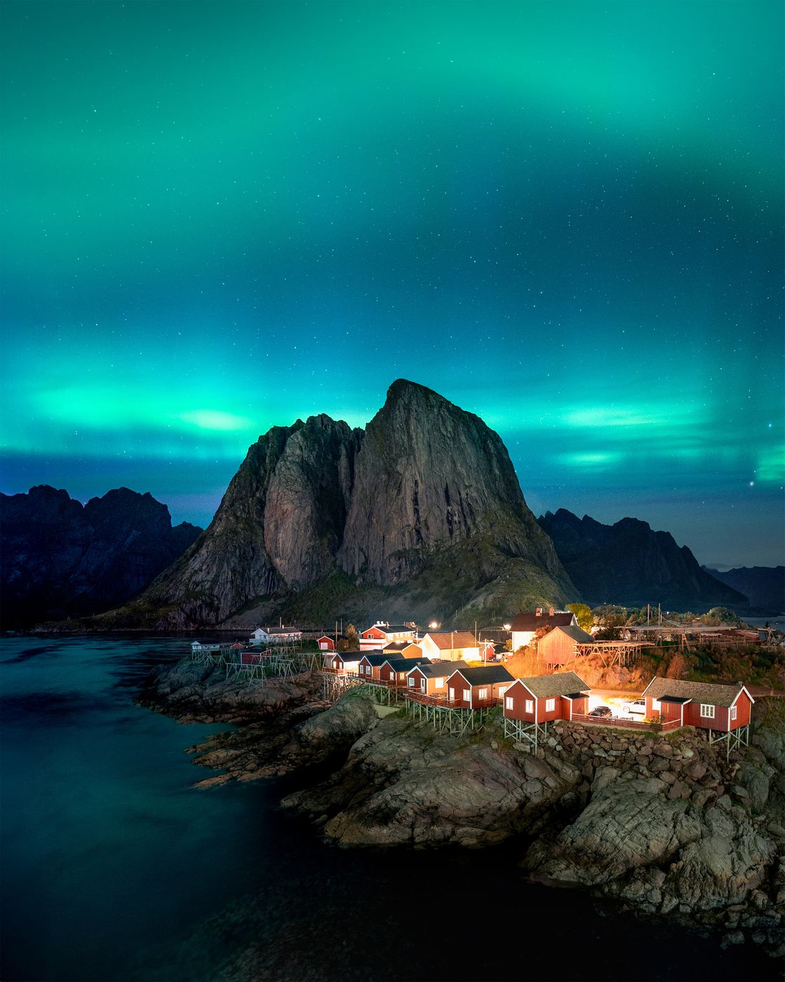 Hamnøy, classic view, Lofoten, Norway