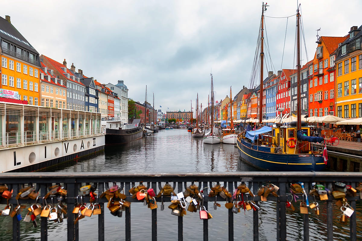 Nyhavn in Copenhagen, Denmark