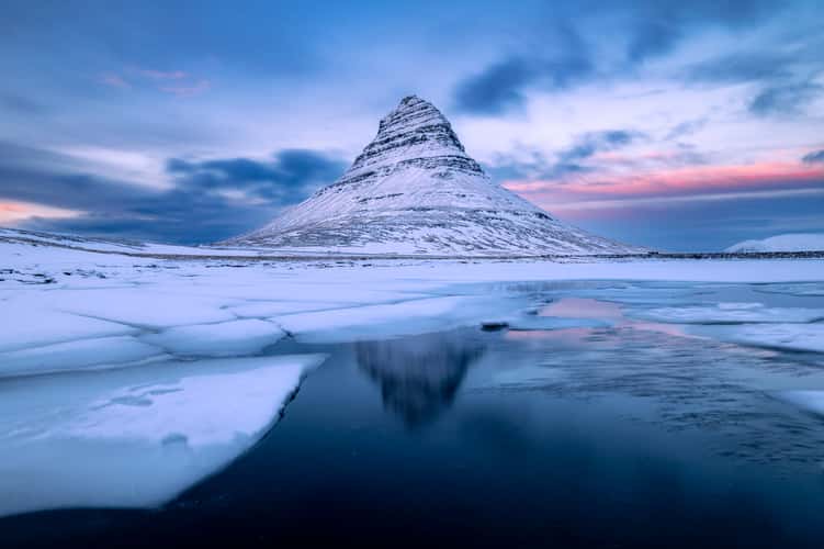 Reflection pool at Kirkjufell