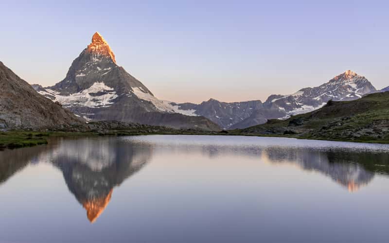Riffelsee with Matterhorn reflection