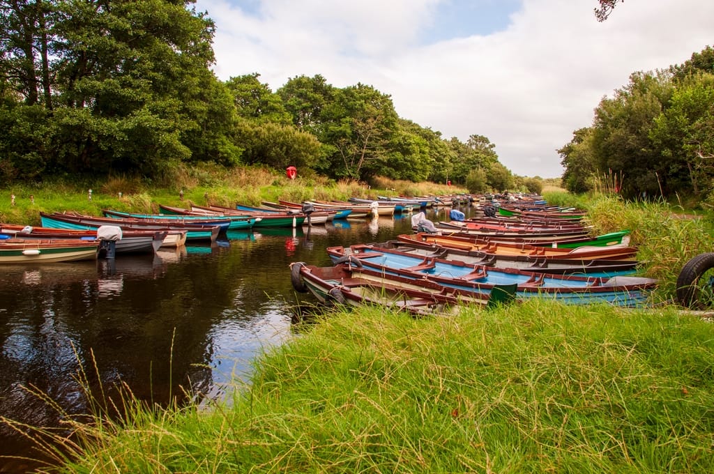 Kayaks at Ross Castle, Ireland