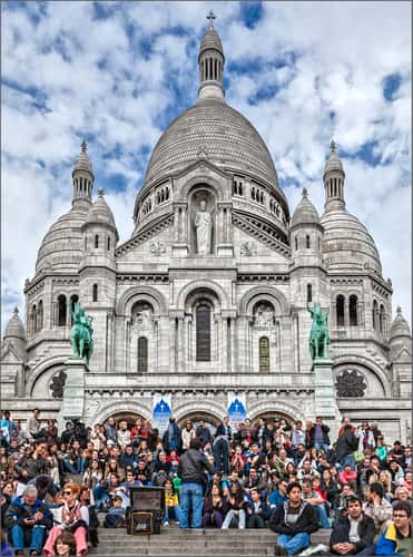 Sacré-Cœur from the front, Paris