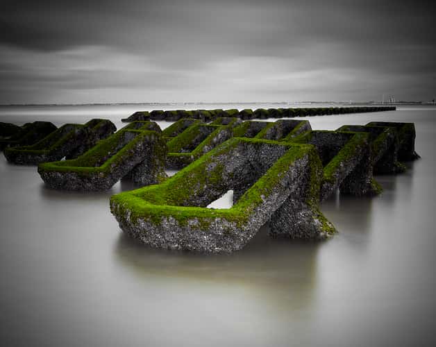 Sea defences, New Brighton.
