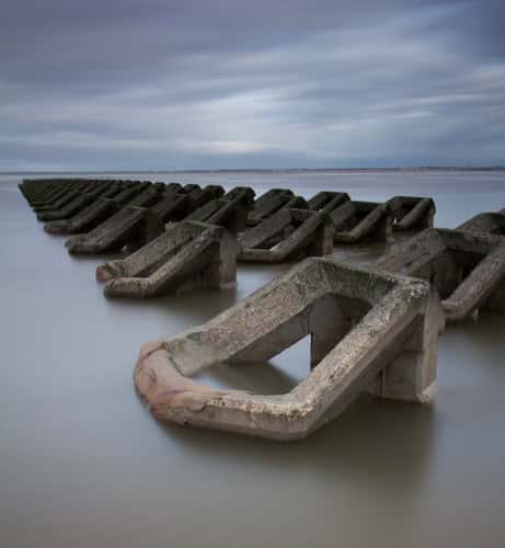 Sea defences, New Brighton.