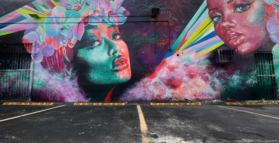 Street art in Miami Wynwood