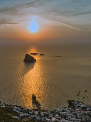 Sunrise from the Island, Panarea, Aeolian Islands