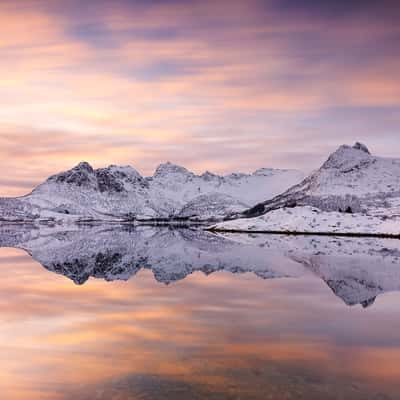 View from E10 close to Svolvær, Norway