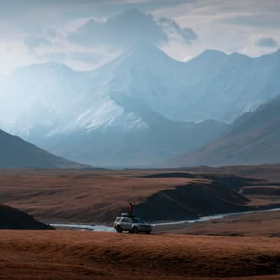 View of Tian Shan Mountain Range, Kyrgyz Republic