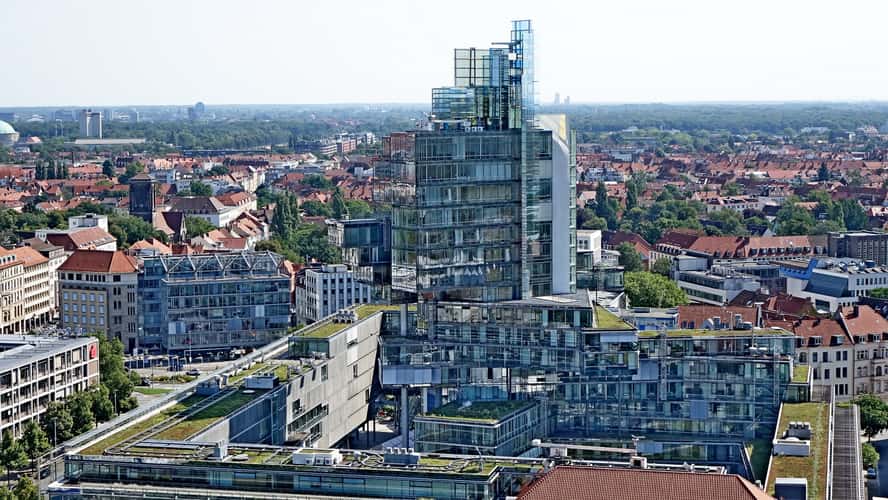 Views from dome of new townhall, Hannover