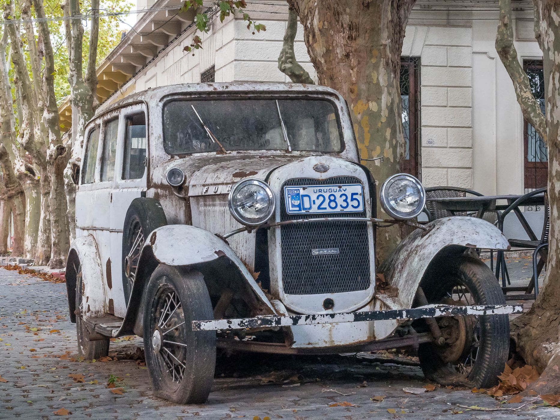 Vintage cars in Colonia del Sacramento, Uruguay