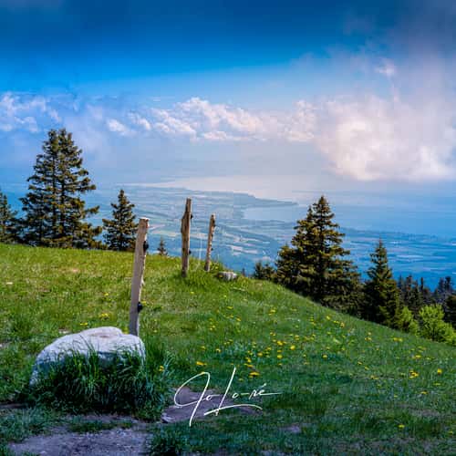 At the Summit of La Dole, Nyon, Switzerland