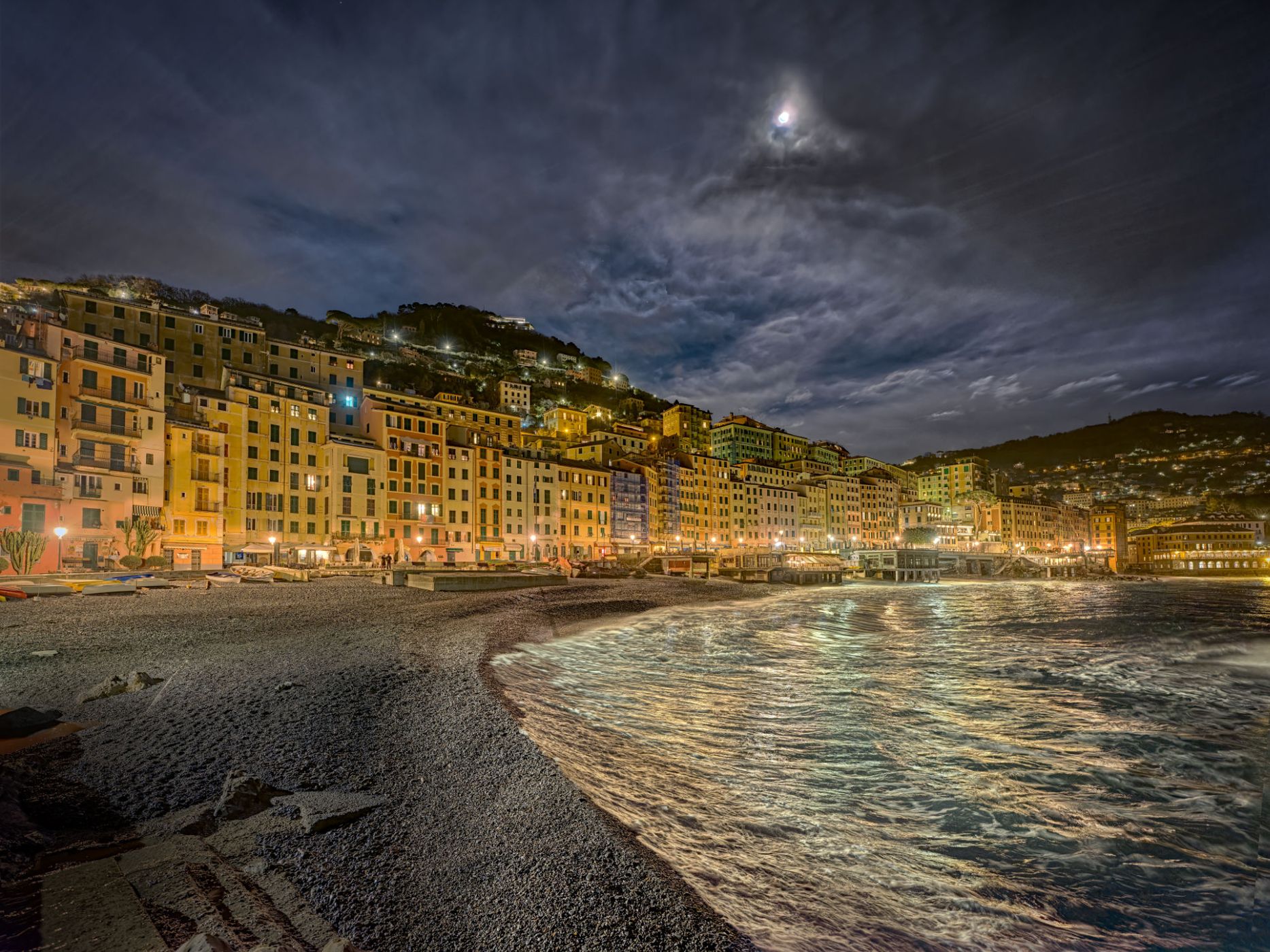 Beach of Camogli, Italy
