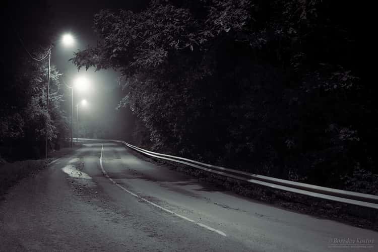 By the road