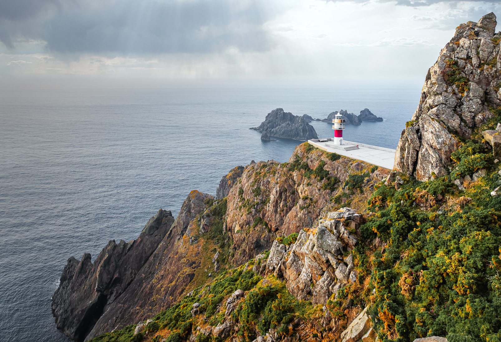 Cabo Ortegal with lighthouse Ortegal, Spain